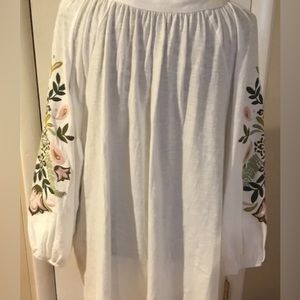 Croft & Barrow Long Sleeve Floral Blouse